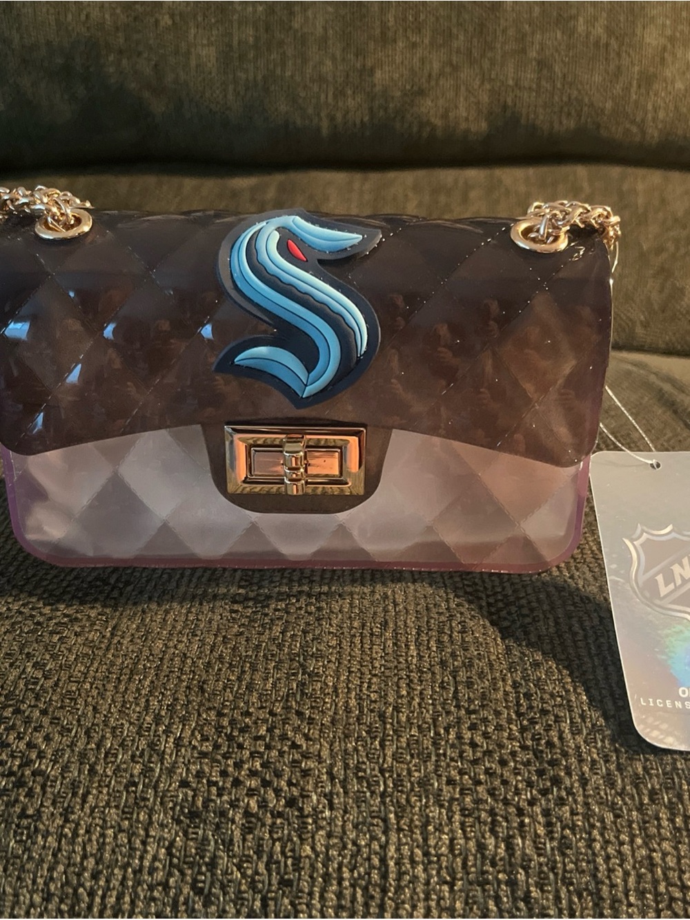 NHL Seattle Kraken Cross Body Jelly Purse NWT